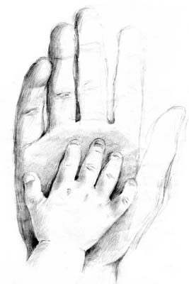 Hand In Hand - Pencil Sketch